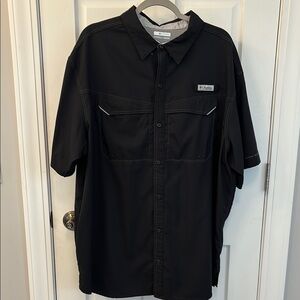 Columbia Black Men's PFG (Performance Fishing Gear) shirt XXL